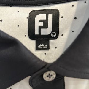 Men's FJ golf shirt   XL  white